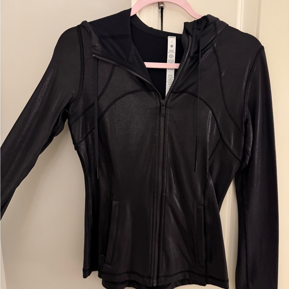 lululemon athletica Black Leather Jacket